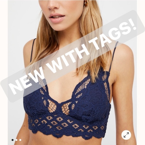 FREE PEOPLE BLUE KNIT BRALETTE - Picture 11 of 16